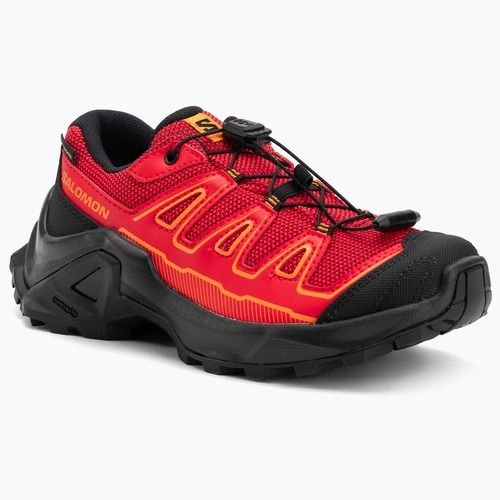 Kinder-Trekking-Schuhe Salomon X Ultra GTX biking red/schwarz/flame scarlet