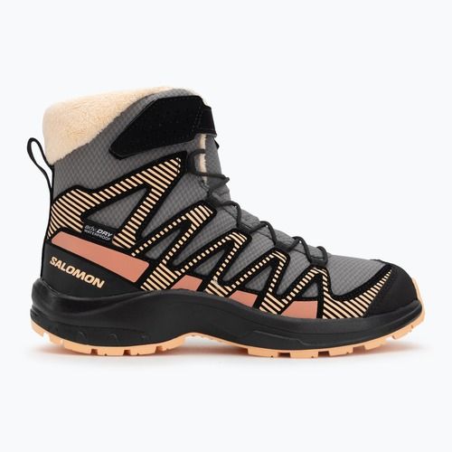Kinder-Trekking-Schuhe Salomon XA Pro V8 Winter CSWP Zinn/Schwarz/Peach Fuzz