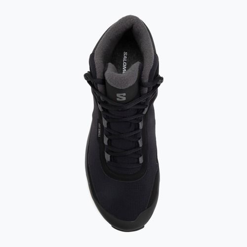 Herren-Trekking-Schuhe Salomon Shelter WP schwarz/Asphalt/Castlerock