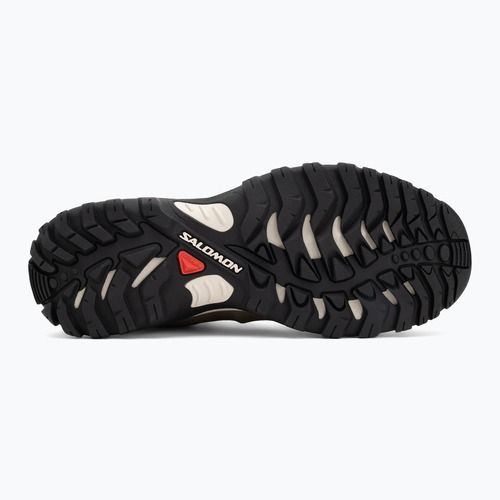 Herren-Trekking-Schuhe Salomon Shelter WP stone gray/schwarz/rainy day