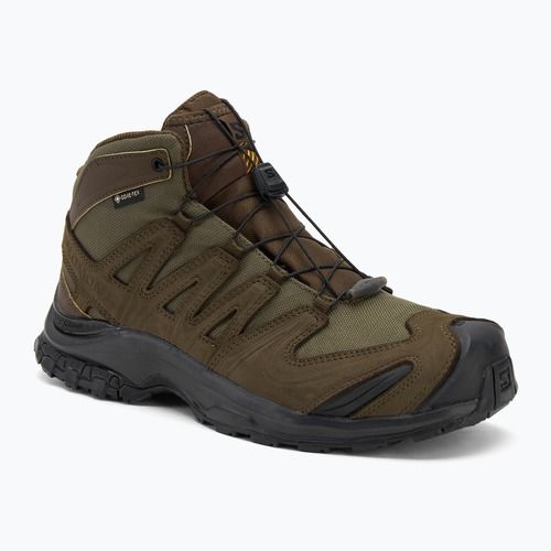 Herren-Trekking-Schuhe Salomon XA Tracker GTX earth brown/olive night/schwarz