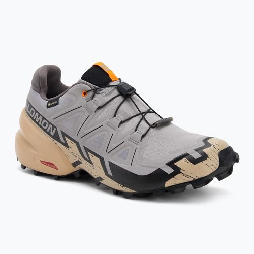 Herren-Laufschuhe Salomon Speedcross 6 GTX gull/white pepper/schwarz