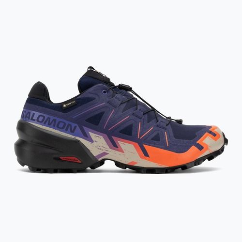 Herren-Laufschuhe Salomon Speedcross 6 GTX maritime blue/schwarz/cherry tomato