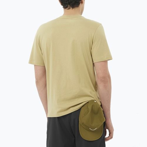 Herren T-Shirt Salomon Logo grau grün