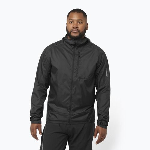 Salomon Cross Wind Herren Laufjacke tiefschwarz