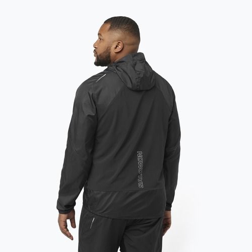 Salomon Cross Wind Herren Laufjacke tiefschwarz