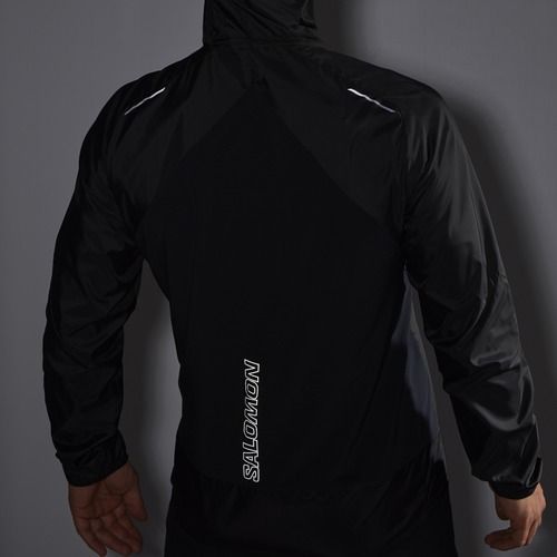 Salomon Cross Wind Herren Laufjacke tiefschwarz