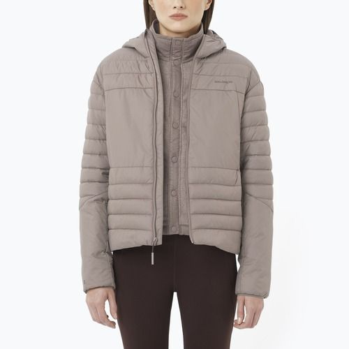 Salomon Reflex Hoodie Frauen winddichte Jacke Eisen