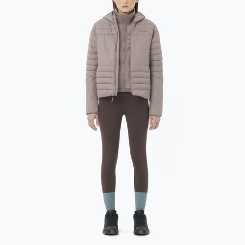 Salomon Reflex Hoodie Frauen winddichte Jacke Eisen