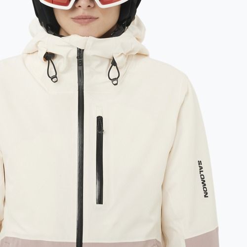 Damen-Skijacke Salomon Highland whisper white/etherea