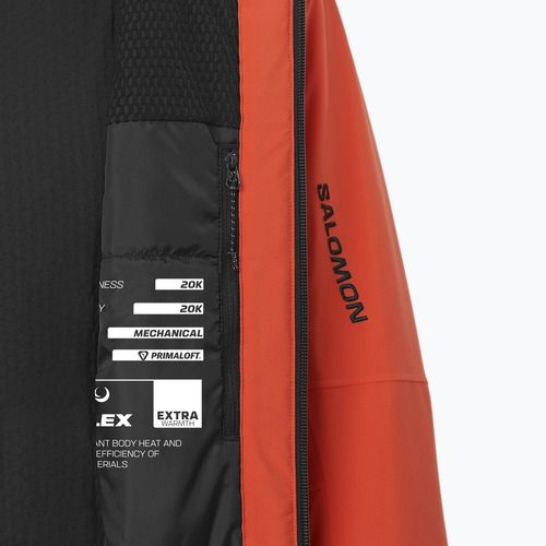 Herren-Skijacke Salomon Brilliant 2.0 cherry tomato