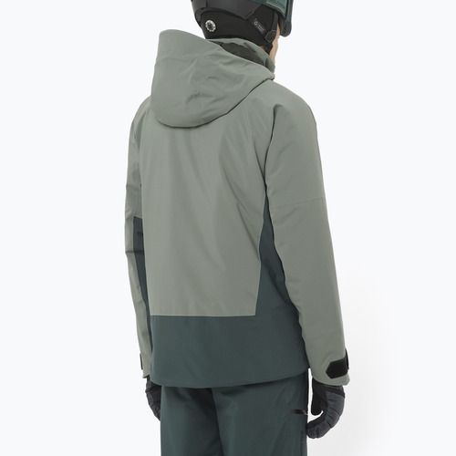 Herren-Skijacke Salomon Brilliant 2.0 Sedona Sage/Grün