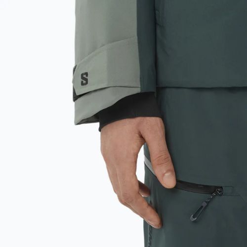 Herren-Skijacke Salomon Brilliant 2.0 Sedona Sage/Grün