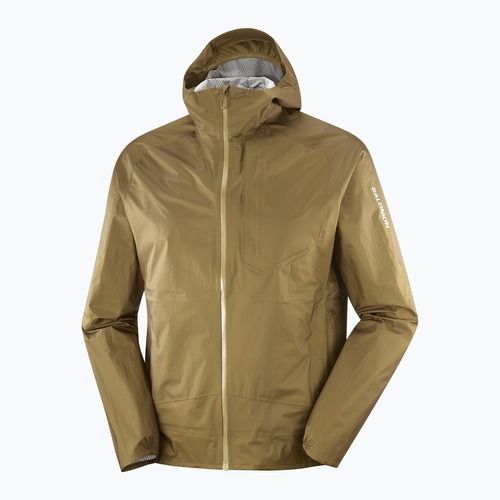 Herren-Laufjacke Salomon Bonatti Waterproof brilliant olive