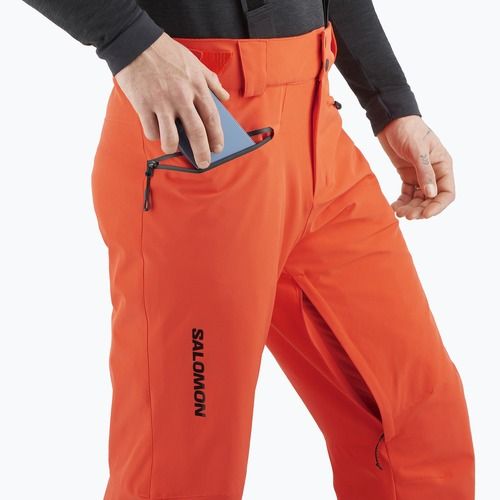 Herren-Skihose Salomon Edge cherry tomato