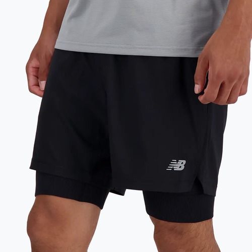 Herren-Shorts New Balance AC Seamless 7" schwarz