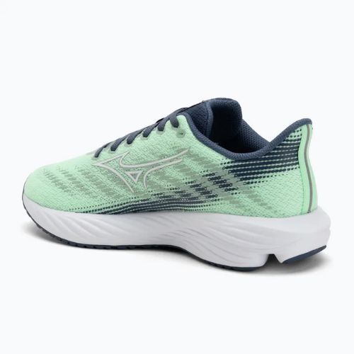 Kinder-Laufschuhe Mizuno Enerzy Rider Jr neo mint/weiß/vintage indigo