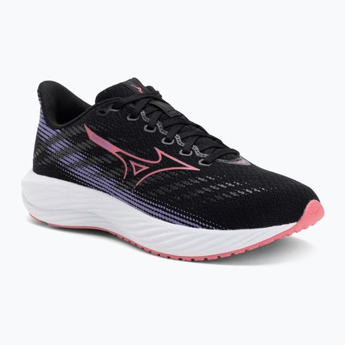 Kinder-Laufschuhe Mizuno Enerzy Rider Jr schwarz/camelliarose/paisleypurple