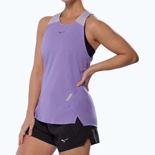 Damen-Laufshirt Mizuno Tech Light Tank paisley lila