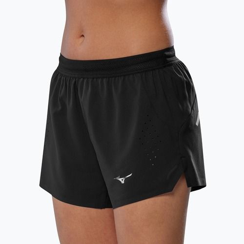 Damen Laufshorts Mizuno Tech Light 3.5" schwarz
