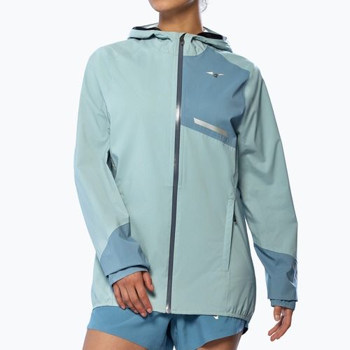 Damen-Laufjacke Mizuno Waterproof 20K ER cloud blue