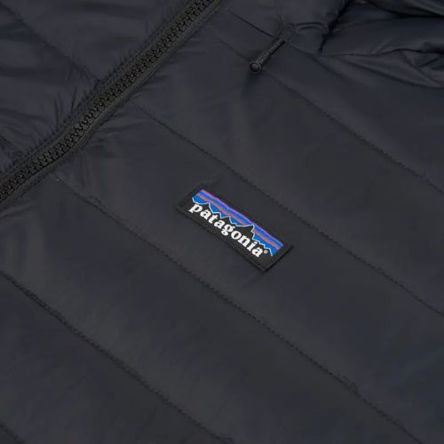 Damen-Daunenmantel Patagonia Recycled Down Sweater Parka schwarz