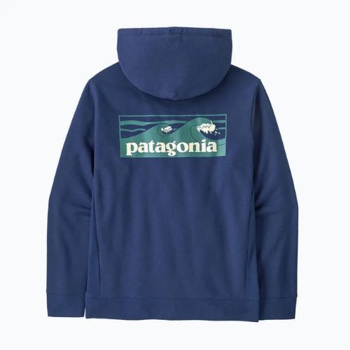 Herren Patagonia Boardshort Logo Uprisal Hoody clement blau