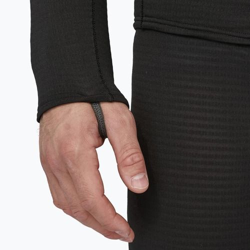 Herren Patagonia Cap Thermal Gewicht Zip Neck Sweatshirt schwarz