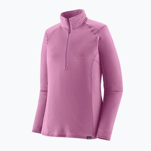 Women's Patagonia Cap Thermal Gewicht Zip Neck Sweatshirt lebhaft lila