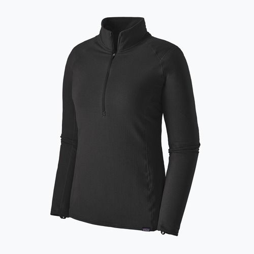 Women's Patagonia Cap Thermal Gewicht Zip Neck Sweatshirt schwarz