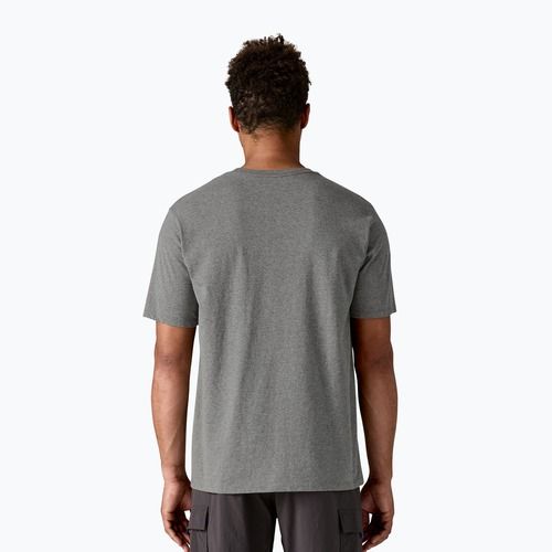 Patagonia Herren Fitz Roy Icon Responsibili-Tee kiesiges Heidekraut T-shirt