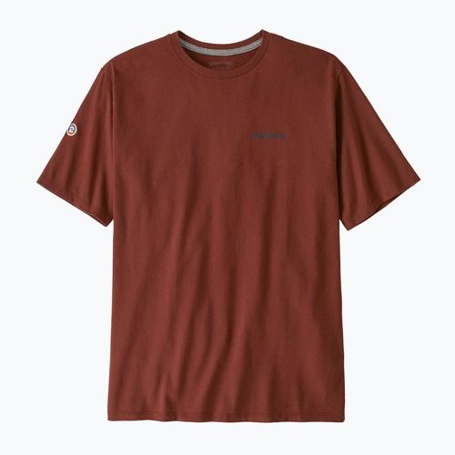 Patagonia Herren Fitz Roy Icon Responsibili-Tee getrocknetes Vanille-Shirt