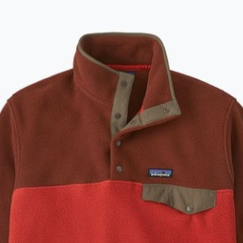 Herren Patagonia LW Synch Snap-T P / O amanita rot trekking Sweatshirt