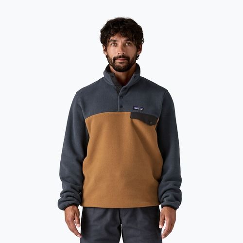 Herren Patagonia LW Synch Snap-T P / O Hirsch braun Trekking Sweatshirt