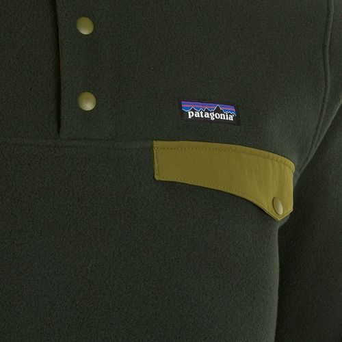 Patagonia Herren-Trekking-Sweatshirt LW Synch Snap-T P / O alten Wachstum grün