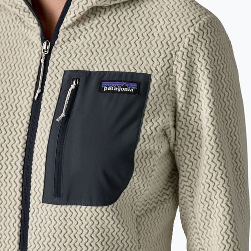 Patagonia R1 Air Full-Zip Fleece-Kapuzenpulli Wolle weiß