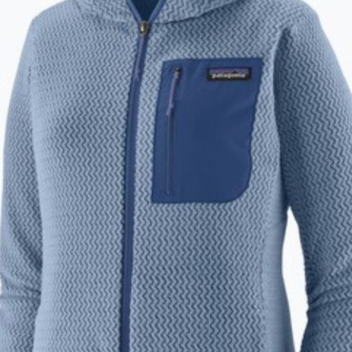 Patagonia R1 Air Fleece-Kapuzenpulli mit durchgehendem Reißverschluss für Frauen barnacle blue