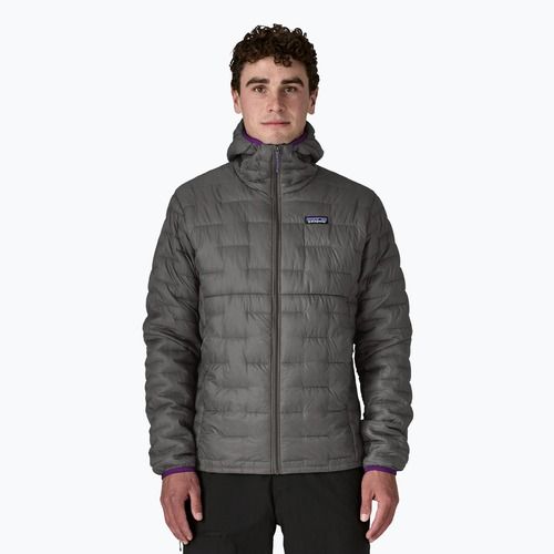 Herren Patagonia Micro Puff Hoody Daunenjacke forge grey