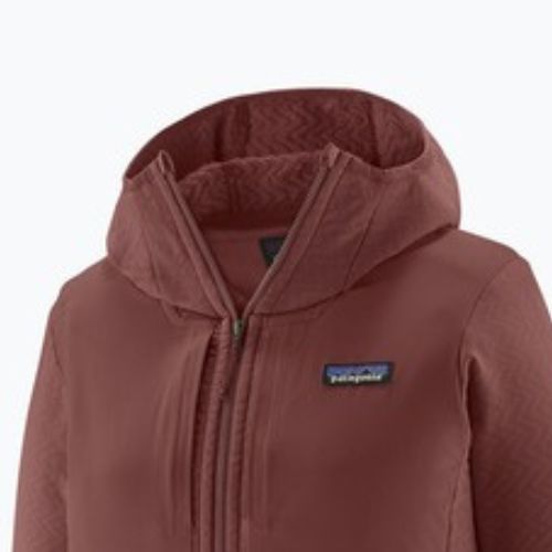 Patagonia Damen-Softshell-Jacke R2 CrossStrata Hoody dark ruby