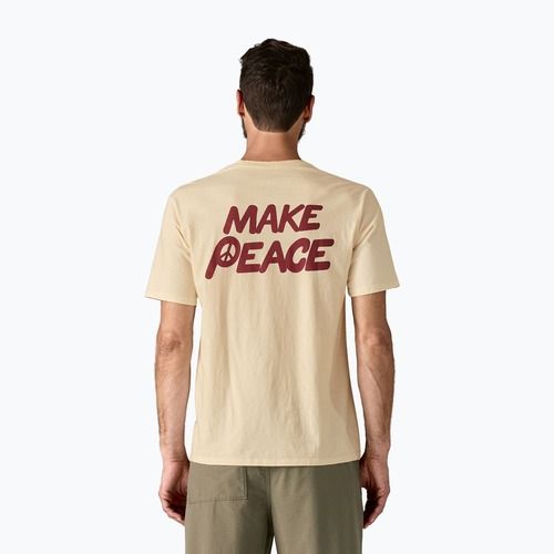 Herren Patagonia Balance Bio-Friedenssamen / ungefärbtes Natur-T-Shirt