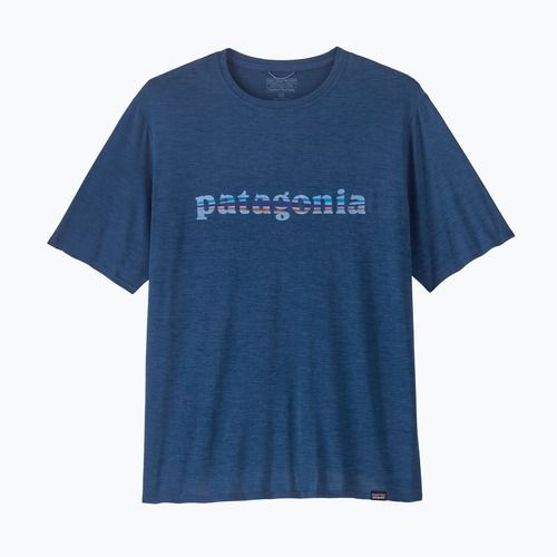 Herren Patagonia Cap Cool Daily Grafik Shirt '73 Text Logo / Clement blau x-dye