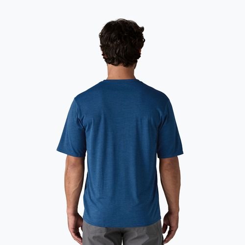 Herren Patagonia Cap Cool Daily Grafik Shirt '73 Text Logo / Clement blau x-dye