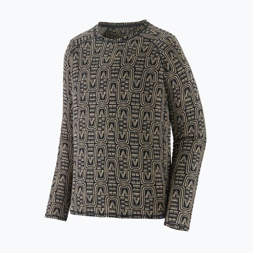 Herren Patagonia Cap Mid Weight Crew flow / sunken blue thermal longsleeve