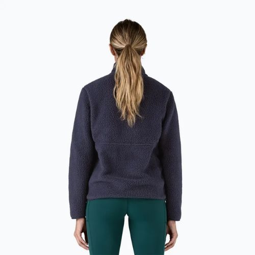Damen Patagonia Retro Pile Fleece-Sweatshirt Marsupial versunken blau