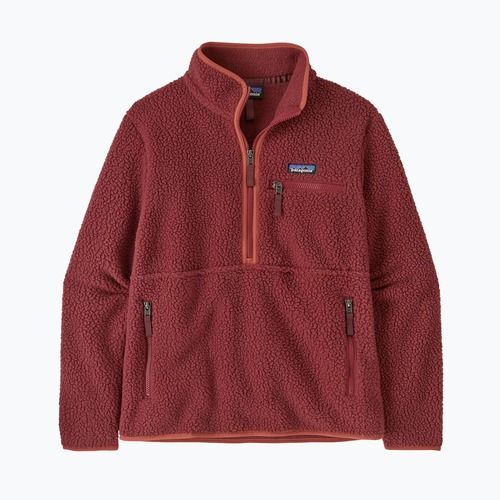 Damen Patagonia Retro Pile Fleece-Sweatshirt Marsupial sequoia rot