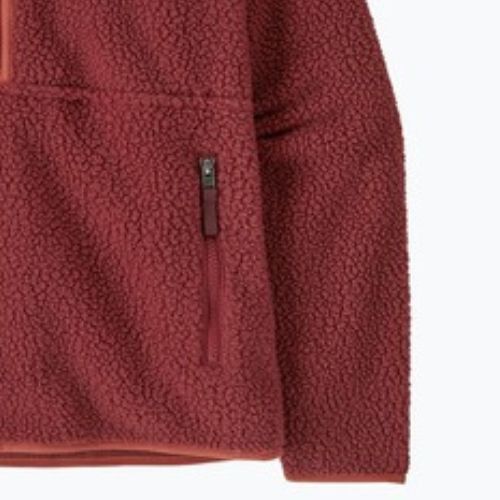 Damen Patagonia Retro Pile Fleece-Sweatshirt Marsupial sequoia rot