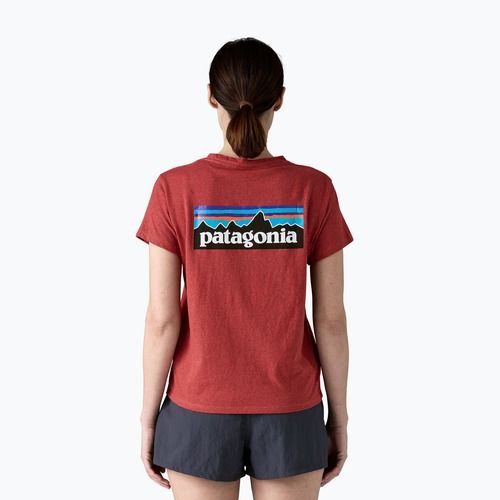 Damen Patagonia P-6 Logo Responsibili-Tee töpferrot