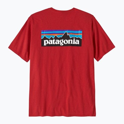 Herren Patagonia P-6 Logo Responsibili-Tee amanita rot