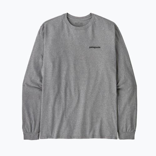 Patagonia P-6 Logo Responsibili gravel heather Longsleeve für Herren