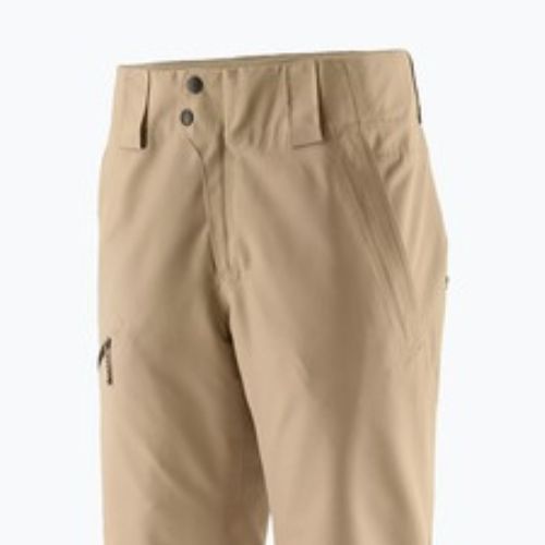 Damen Skihose Patagonia Isolierte Powder Town Ruder hellbraun